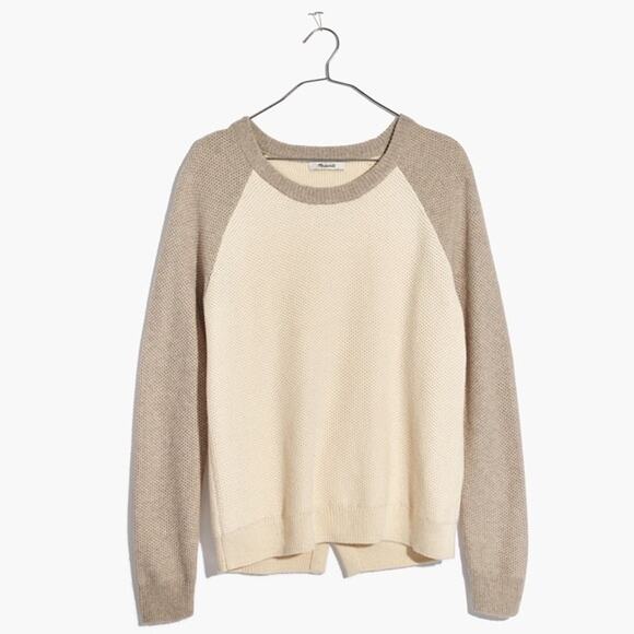 Madewell Medium Province Cross-Back Pullover Sweater in Colorblock - Picture 5 of 10